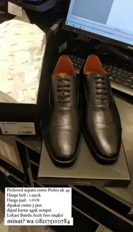 Jual cepat sepatu pedro ori mulus