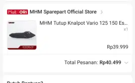 Pelindung knalpot Vario 150/125 LED ESP