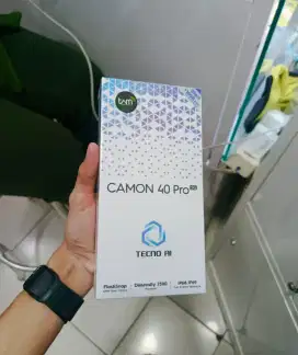 Tecno Camon 40 Pro ram 8/256gb New segel garansi resmi bisa diantar