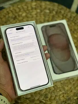Iphone 15+ 128GB Rose gold  inter all operator fullset