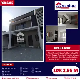 Rumah Baru Full Furnished Di Perum Araya, Desain Minimalis Modern