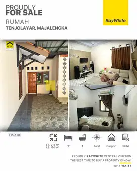 Jual Rumah Hadap Barat SHM di Tenjolayar, Majalengka