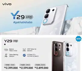 Promo Vivo Y29 6500 Mah up to 12/128GB