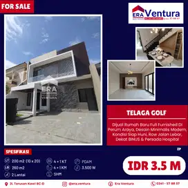 Rumah Baru Full Furnished Di Perum Araya, Dekat BINUS & RS Persada