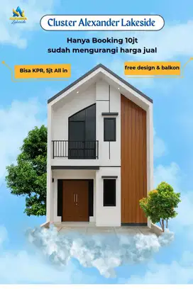 Rumah 2 lantai harga di 1 lantai dekat dengan pintu tol