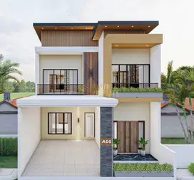 RUMAH 2 LT MODERN KEKINIAN SEMI FURNISH DEKAT RINGROAD MAGUWOHARJO