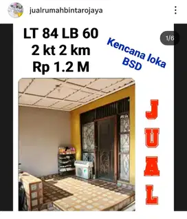 Jual rumah HOMMY kencana loka BSD nego ke owner pemilik langsung