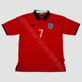 Vintage 1999-2001 David Beckham England National Football Team Jersey