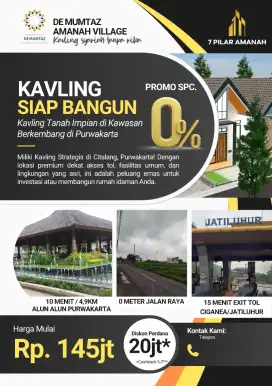 Di jual tanah kavling siap bangun