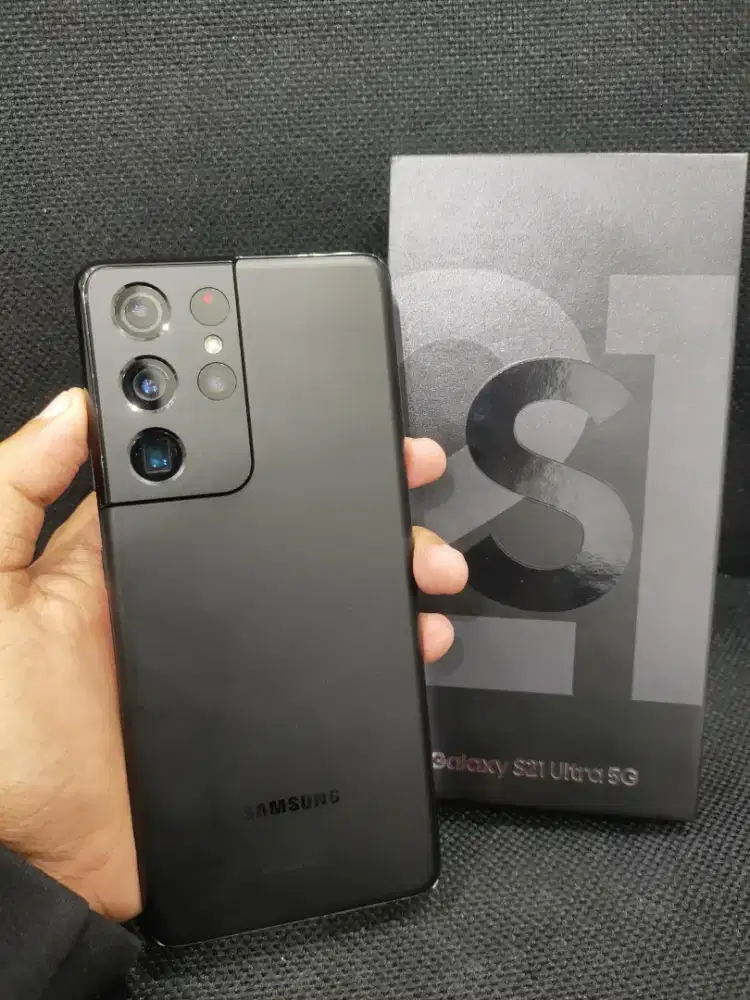 Samsung S21 Ultra 5G 12/256 Black resmi sein, fullset ori nominus