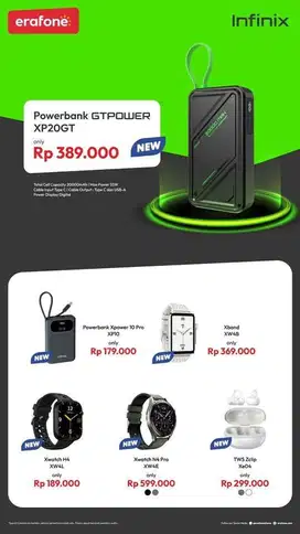 IOT INFINIX WATCH POWER BANK TWS