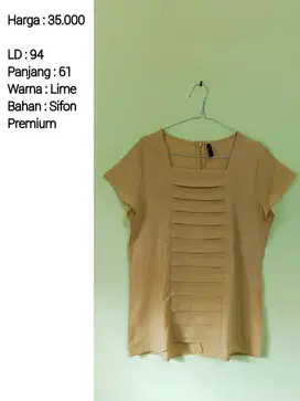 Baju Blouse Coklat