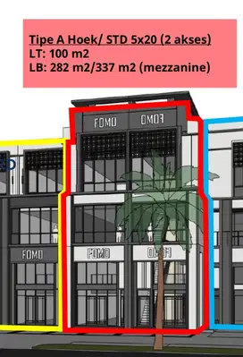 Ruko studio loft terbaru 4 lantai Aniva Studio Loft, Gading Serpong