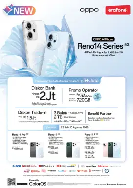 Oppo Reno 14 series dan dapatkan benefit nya