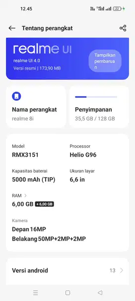 REALME 6+6/ 128