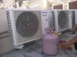 Rutin cuci AC bongkar pasang kulkas mesin cuci dll