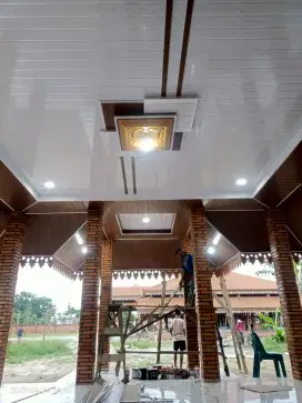 menerima pemasangan plafon pvc/gifsum dll.