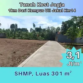 Dijual Tanah Kost Jogja Sleman 4 Menit Kampus UII Kaliurang