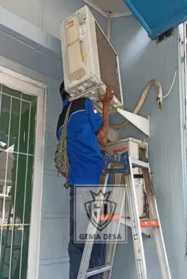 Cuci rutin ac bongkar pasang kulkas mesin cuci dll