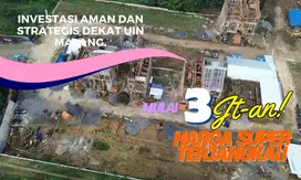 Tanah SHM Dekat Kampus UIN 3 Jalan Lebar, Mobil Masuk Lancar