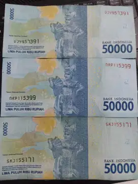 Uang bibit ganjil - take all 3 pcs