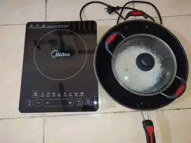 Kompor listrik midea hemat listrik gratis 2 wajan