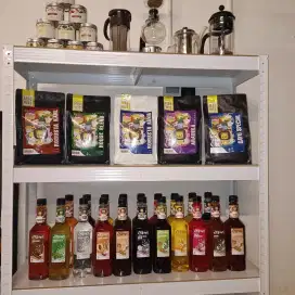 Bahan baku untuk minuman Cafe