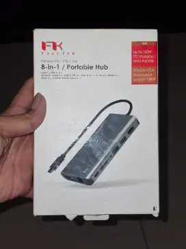 Hub adaptor Feeltek 8 In 1 Usb-C Portable