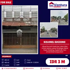 Rumah Posisi Nol Jalan Bisa Untuk Usaha, Dekat Pasar Gadang
