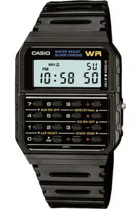 Jam Tangan Casio CA‑53W‑1Z Kalkulator Hitam Klasik Original