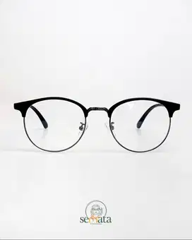 Semata Eyewear - Kacamata Clubmaster Oval Tangkai Lentur - CITRA 02