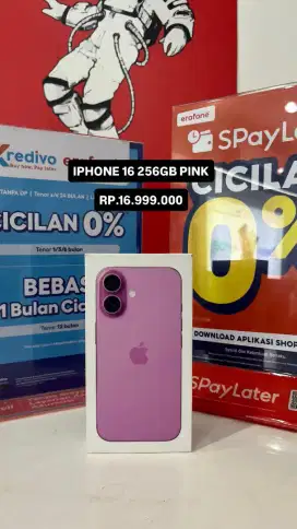 Iphone 16 256 pink, garansi resmi