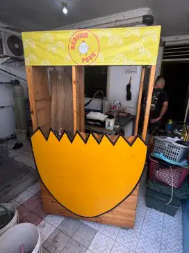 BOOTH GEROBAK KAYU