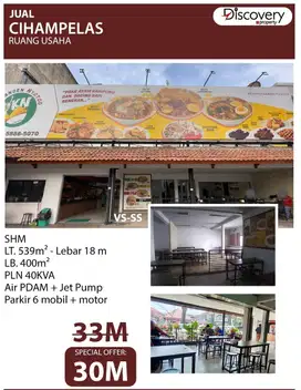 Turun Harga Ruang Usaha Mainroad Cihampelas Bandung Dekat Ciwalk