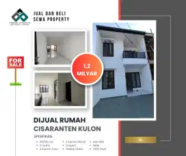 Rumah di Cisaranten Arcamanik baru 2 lantai siap huni