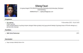 Saya sedang mencari pekerjaan tetap