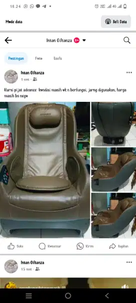 Advance kursi pijat