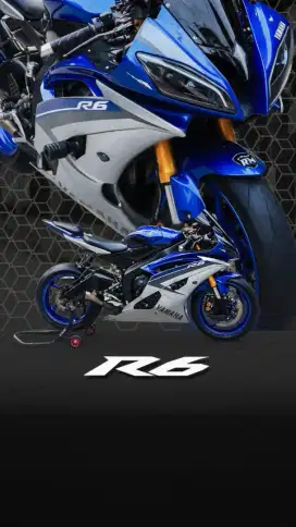 YAMAHA YZF R6 BIRU FAVORITE GANTENG SIAP GAS