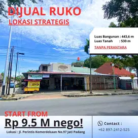 Dijual !  Ruko 2 Lantai di Pusat Keramaian Kota