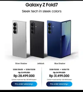 Pree order Samsung z fold free 2 x angsuran