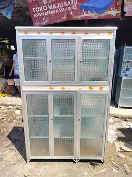 Dijual rak piring 3 pintu full box rak piring minimalis rak piring
