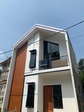 Rumah stely scandinavian minimalis modern sudah SHM harga murah