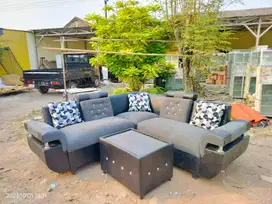 dijual sofa ruang tamu sofa L besar sofa murah