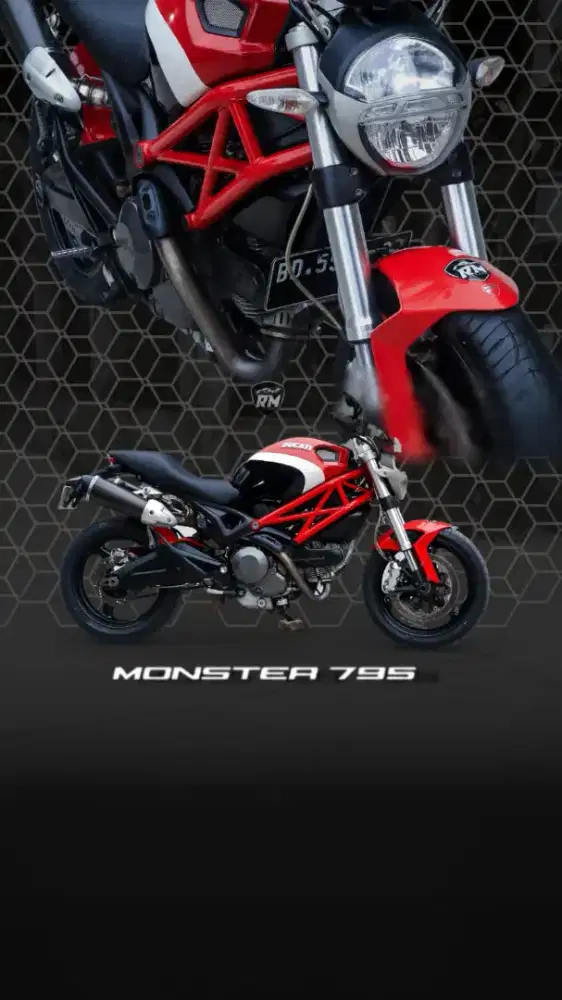 DUCATI MOSTER 795 CORSE TIPE TERTINGGI MULUS SIAP GAS