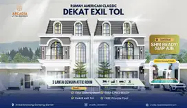 Rumah American Classic Sleman, SHM & Akses Mudah dekat kampus Umy