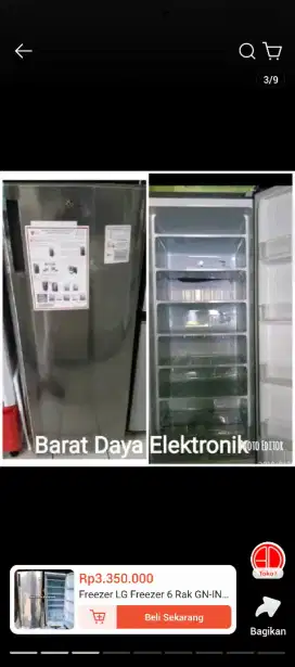 Jual Freezer buat es batu Inverter LG