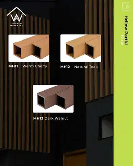 CHAMPION WPC HOLLOW Partisi - kisi kisi indoor/outdoor
