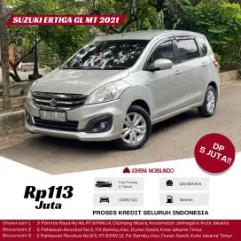 Ertiga GL MT 2017 Silver DP 5jt Cash Atau Kredit Terbaik SeOLX!