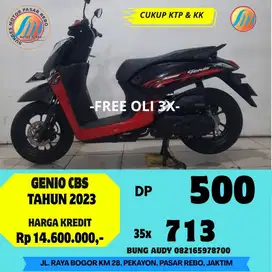 HONDA GENIO CBS TAHUN 2023 BERGARABSI, SIAP PAKAI