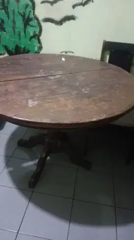 Meja makan kayu jati